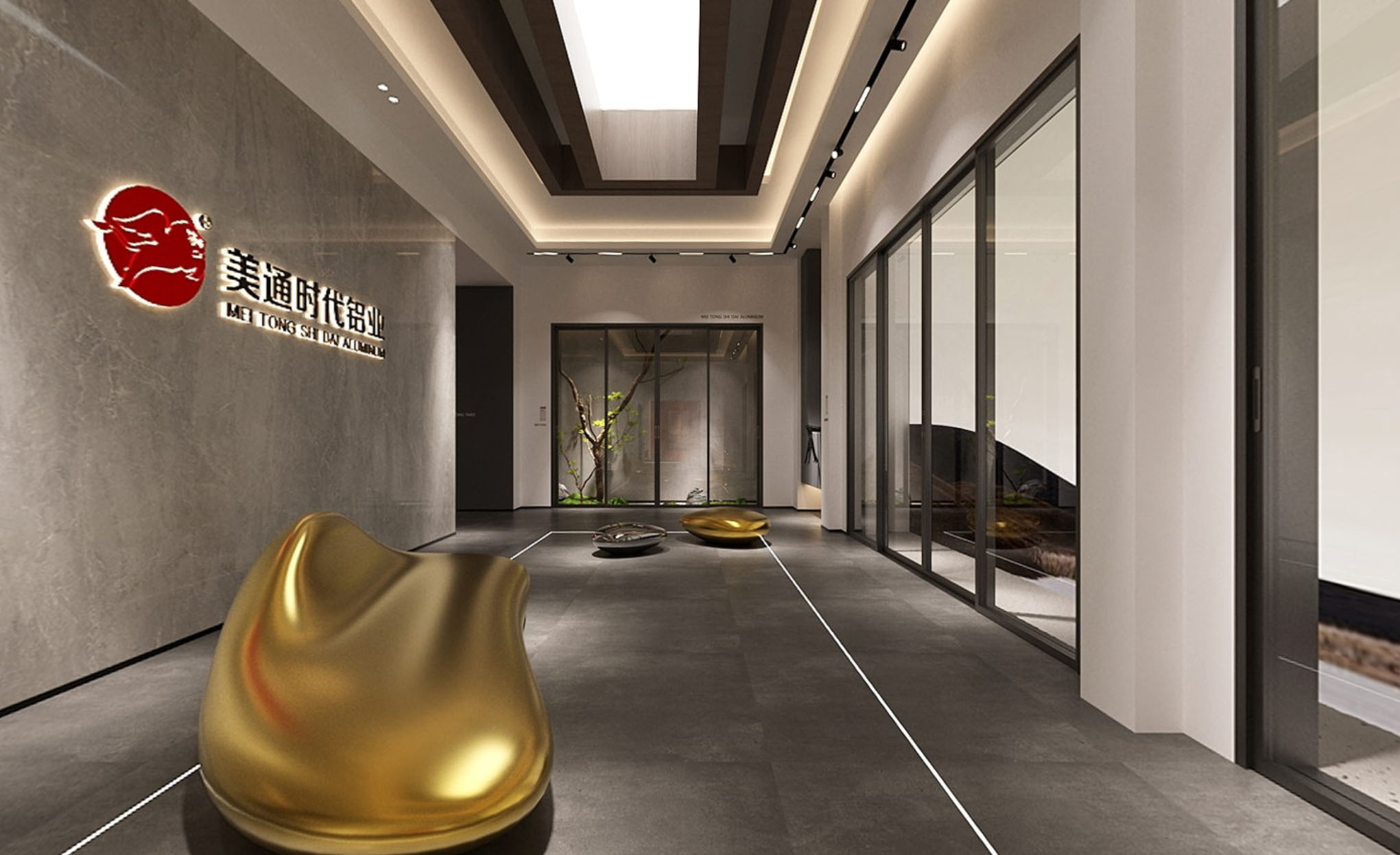 美通时代铝业总部展厅
